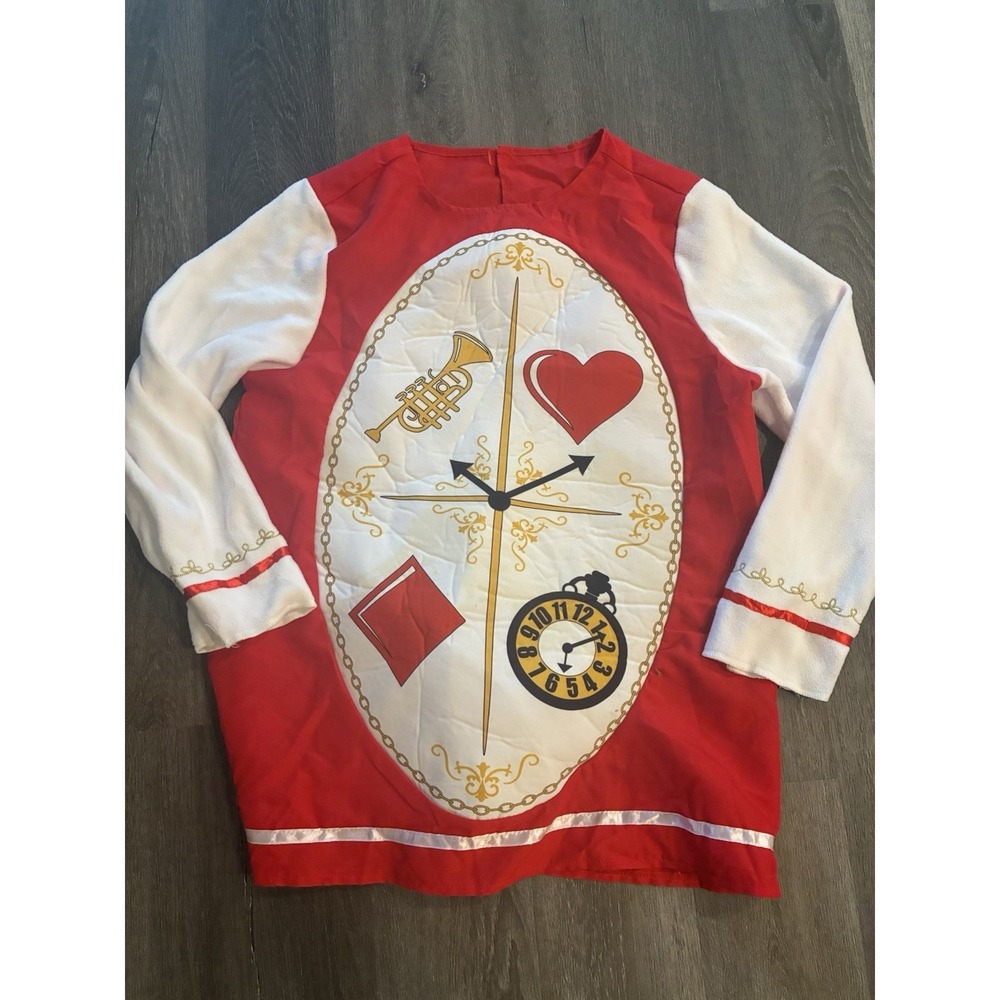 Alice In Wonderland White Rabbit Costume Pullover Only Eraspook Size Medium Mad - Picture 5 of 6